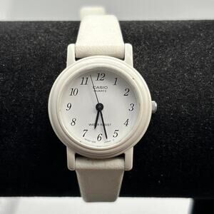 White casio watch